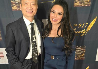 Eva with Dr. Ming Wang, MD, PhD.
